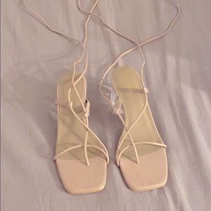 Brand new cute clear heels clear heel
